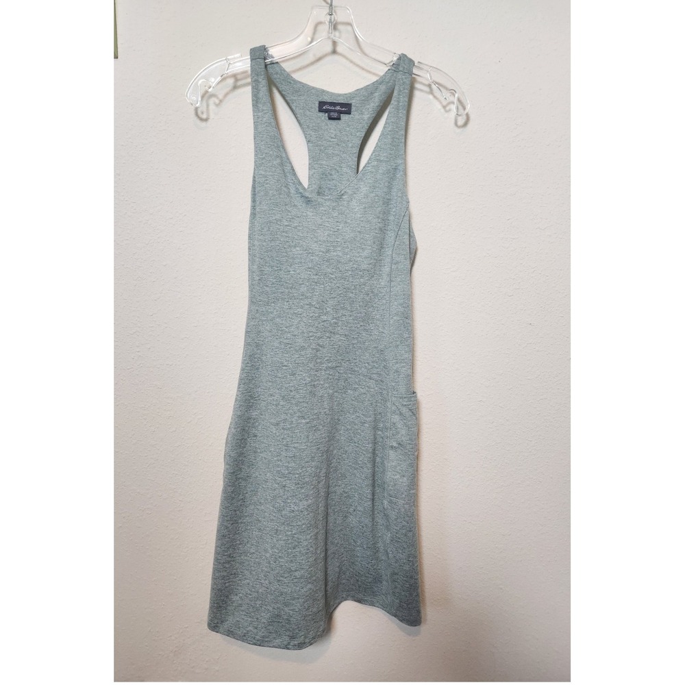 Eddie Bauer Women's Athleisure Dress Pockets Outdoor Small Green Racerback
